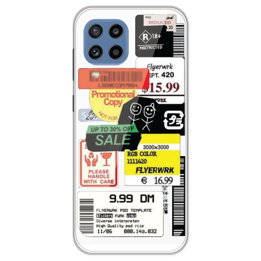 Sales - Clear Printed Silicone Case For Samsung Galaxy M32