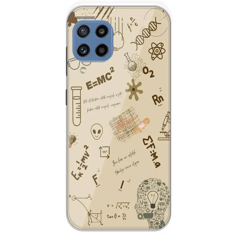 Physics Collage - Printed Silicone Case For Samsung Galaxy M32