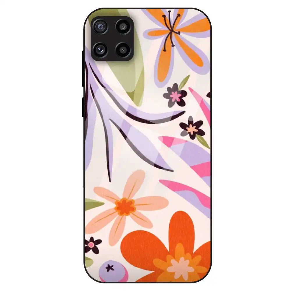 Floral Bliss Aesthetic - Glass Case For Samsung Galaxy M32
