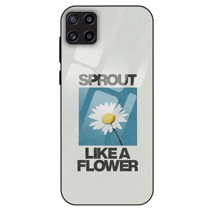 Minimal Daisy Flower - Glass Case For Samsung Galaxy M32