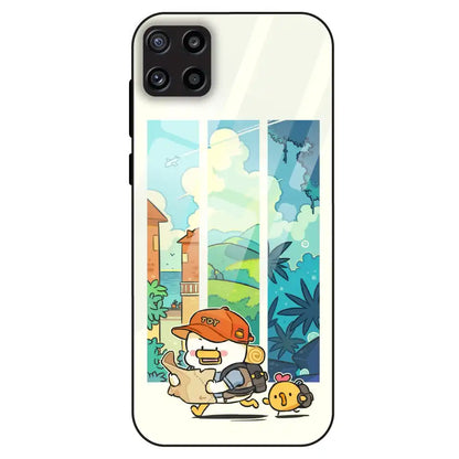 Cute Duck Adventure - Glass Case For Samsung Galaxy M32