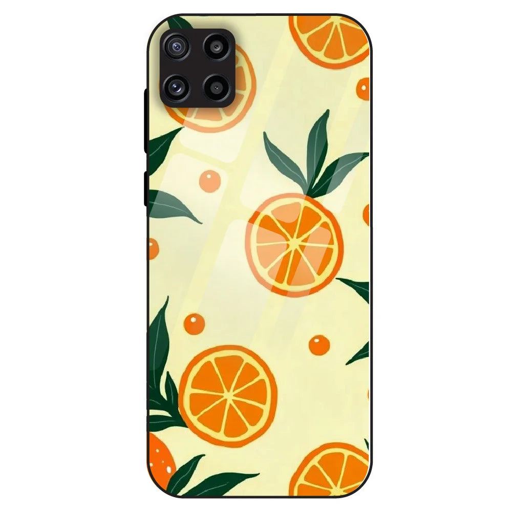 Citrus Orange Fresh - Glass Case For Samsung Galaxy M32