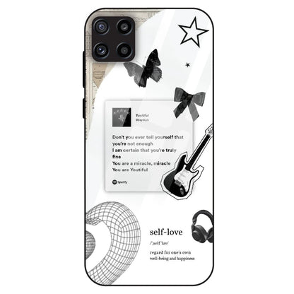 Monochrome Self-Love - Glass Case For Samsung Galaxy M32