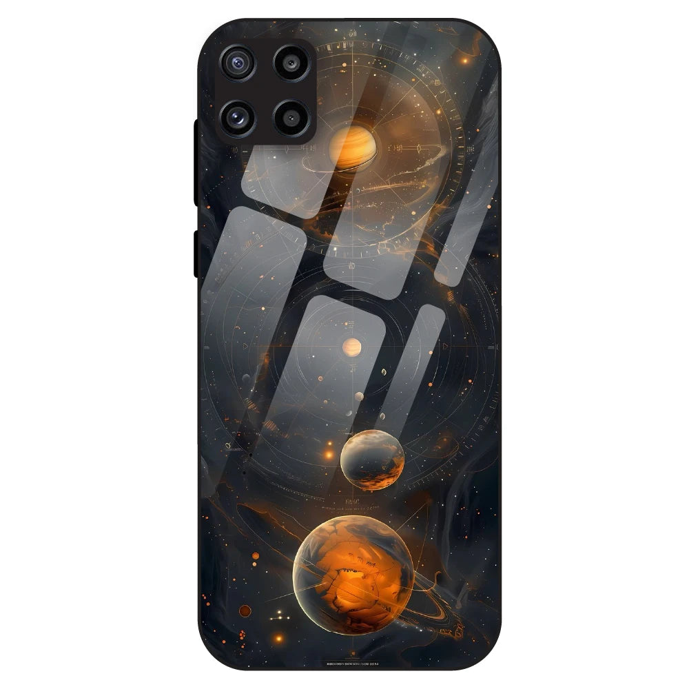 Cosmic Orbit Aesthetic - Glass Case For Samsung Galaxy M32