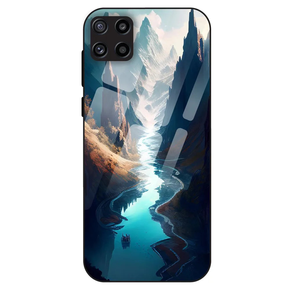 Mystic Valley River - Glass Case For Samsung Galaxy M32