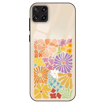 Colorful Floral - Glass Case For Samsung Galaxy M32