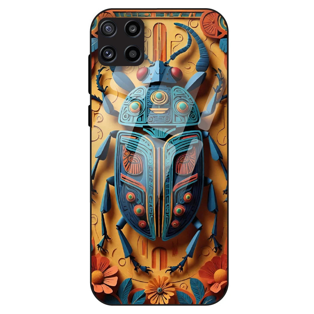Royal Scarab Art - Glass Case For Samsung Galaxy M32