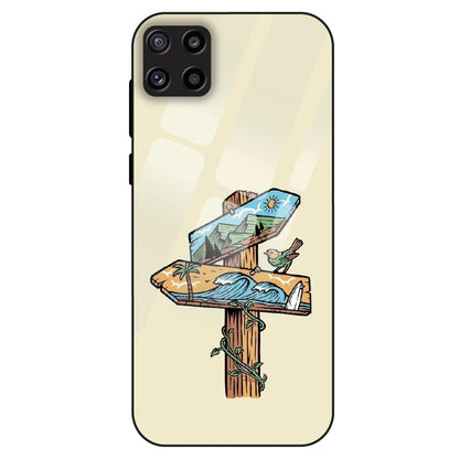 Nature Postbox Art Aesthetic - Glass Case For Samsung Galaxy M32