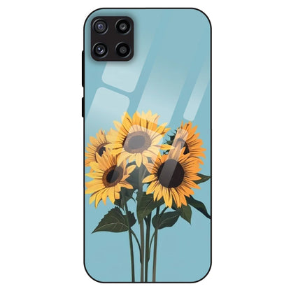 Sunflower Serenity - Glass Case For Samsung Galaxy M32