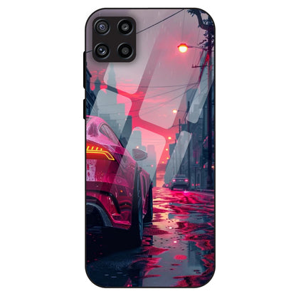 Neon Street Racer - Glass Case For Samsung Galaxy M32