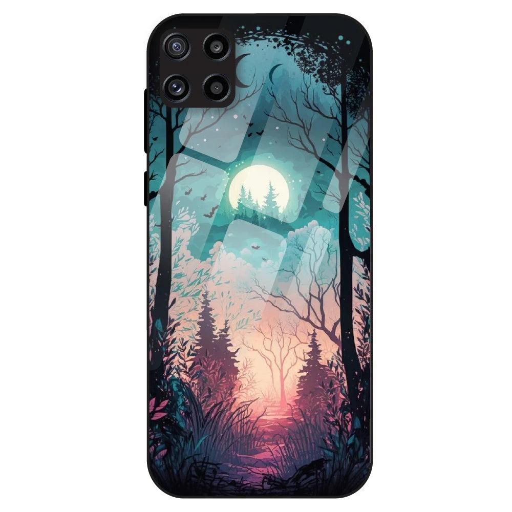 Moonlit Forest - Glass Case For Samsung Galaxy M32