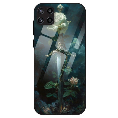 Mystic Sword Rose - Glass Case For Samsung Galaxy M32