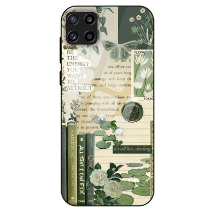 Botanical Vintage Collage - Glass Case For Samsung Galaxy M32