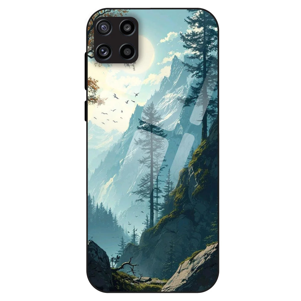 Mountain Landscape - Glass Case For Samsung Galaxy M32