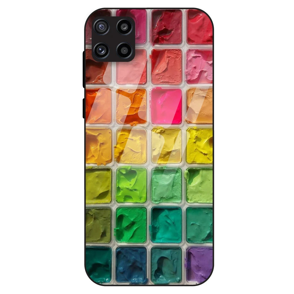 Color Palette Grid Aesthetic - Glass Case For Samsung Galaxy M32