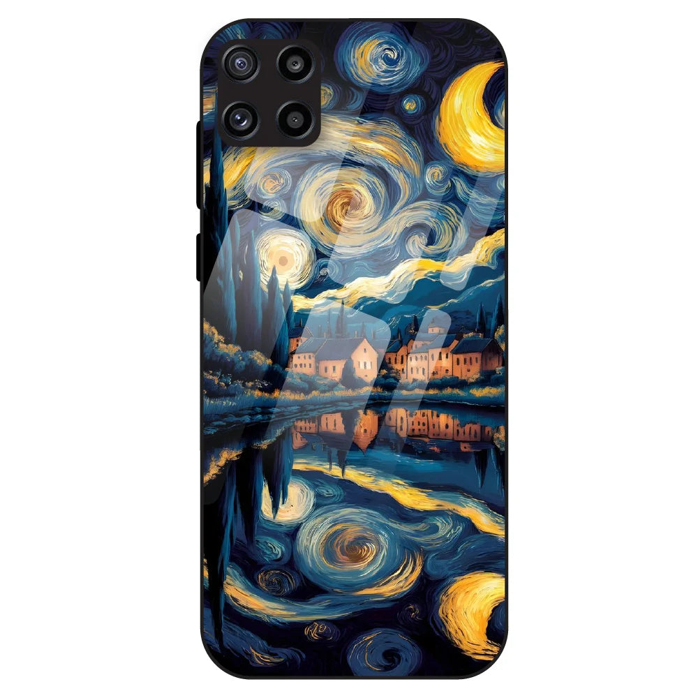 Starry Night Dreamscape - Glass Case For Samsung Galaxy M32