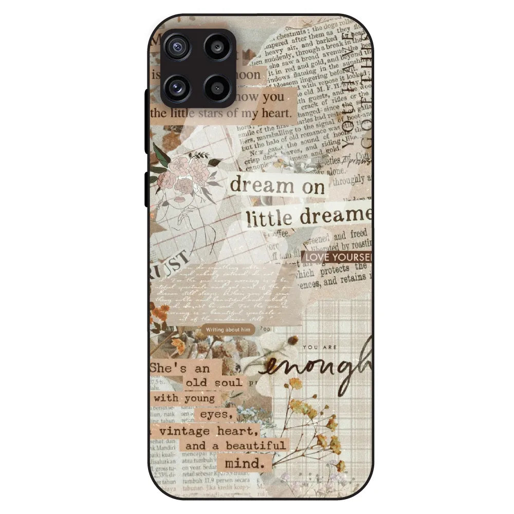 Vintage Quote - Glass Case For Samsung Galaxy M32