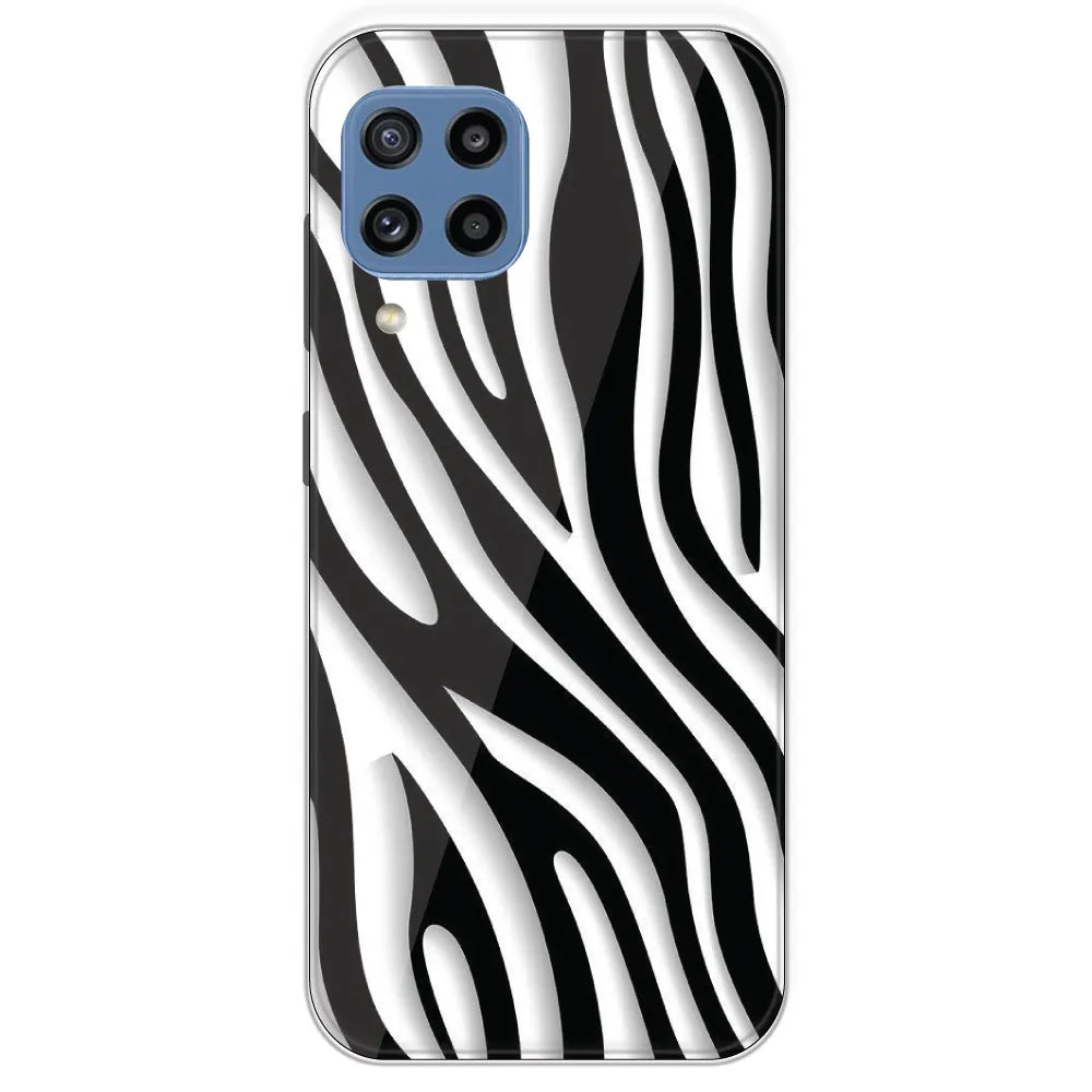 Zebra Print - Printed Silicone Case For Samsung Galaxy M32