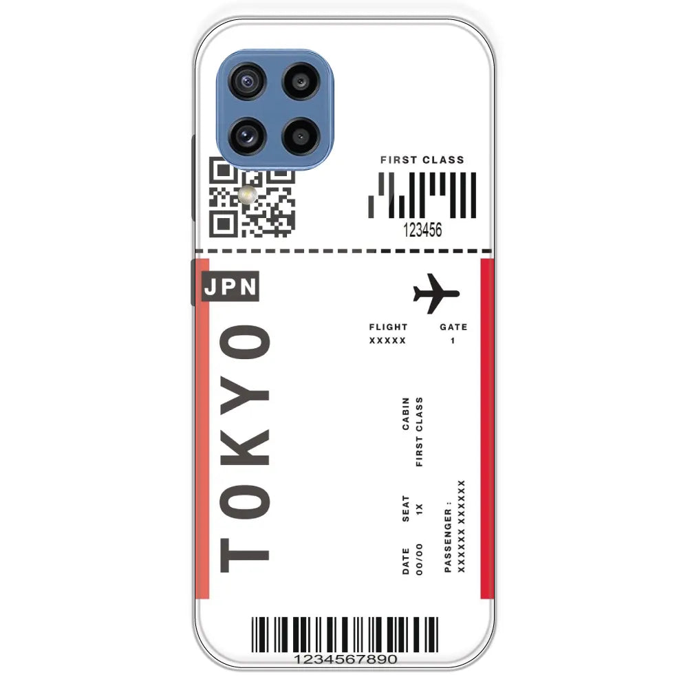 Tokyo Ticket - Clear Printed Silicone Case For Samsung Galaxy M32