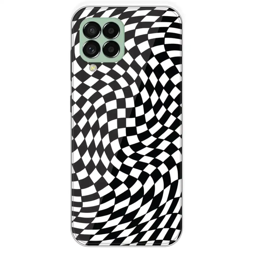 Checks - Printed Silicone Case For Samsung Galaxy M33
