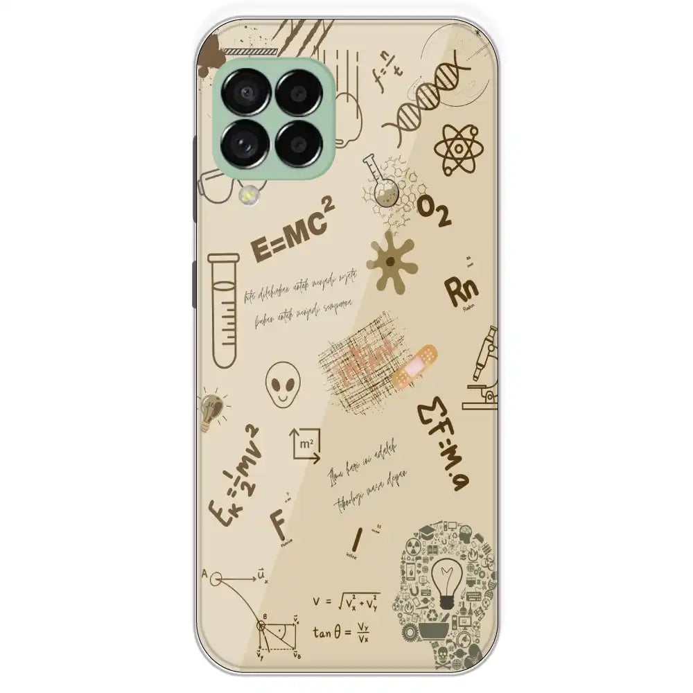 Physics Collage - Printed Silicone Case For Samsung Galaxy M33