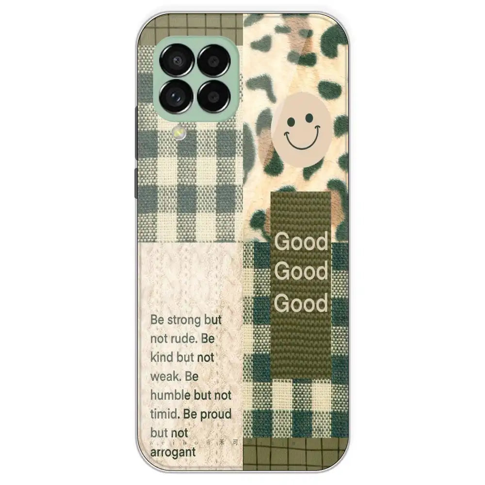 Patchwork Positivity - Printed Silicone Case For Samsung Galaxy M33