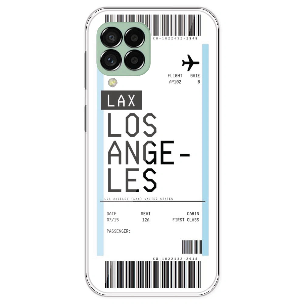 Los Angeles Ticket - Clear Printed Silicone Case For Samsung Galaxy M33