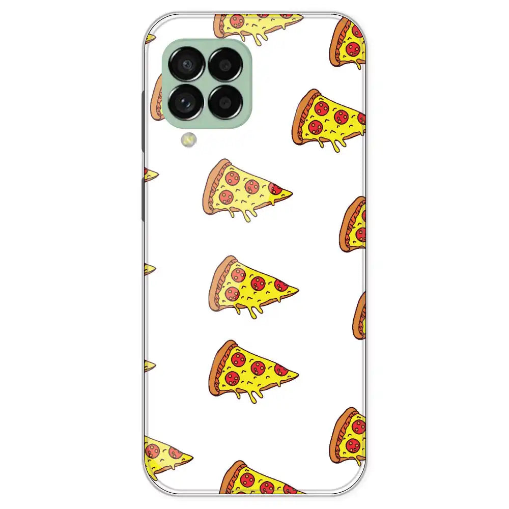Pizza - Clear Printed Silicone Case For Samsung Galaxy M33
