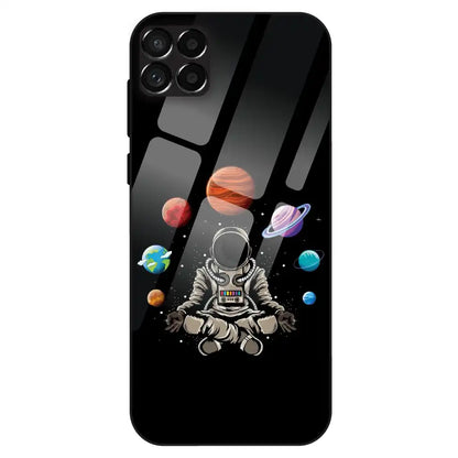 Astronaut Space Vibe - Glass Case For Samsung Galaxy M33