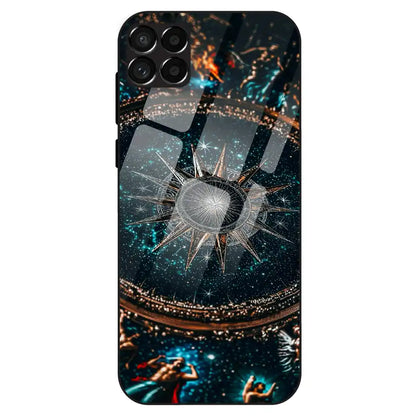Celestial Star Compass - Glass Case For Samsung Galaxy M33
