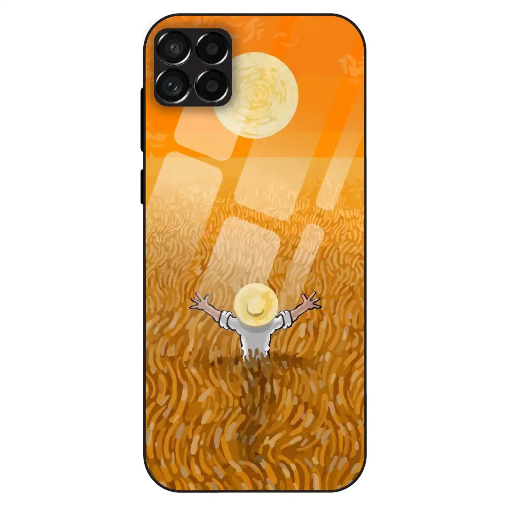 Golden Field Serenity - Glass Case For Samsung Galaxy M33