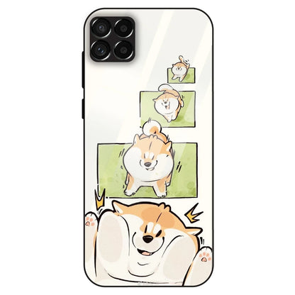 Cute Shiba Steps - Glass Case For Samsung Galaxy M33
