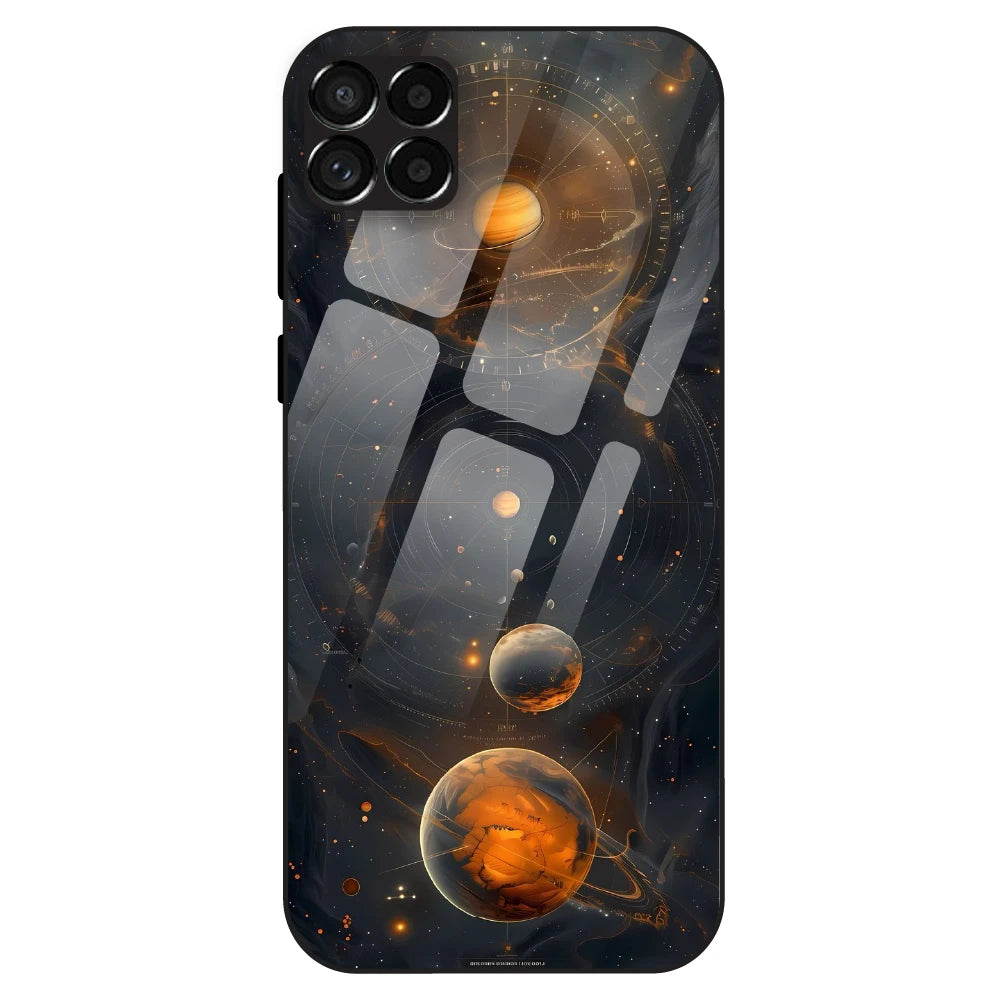Cosmic Orbit Aesthetic - Glass Case For Samsung Galaxy M33
