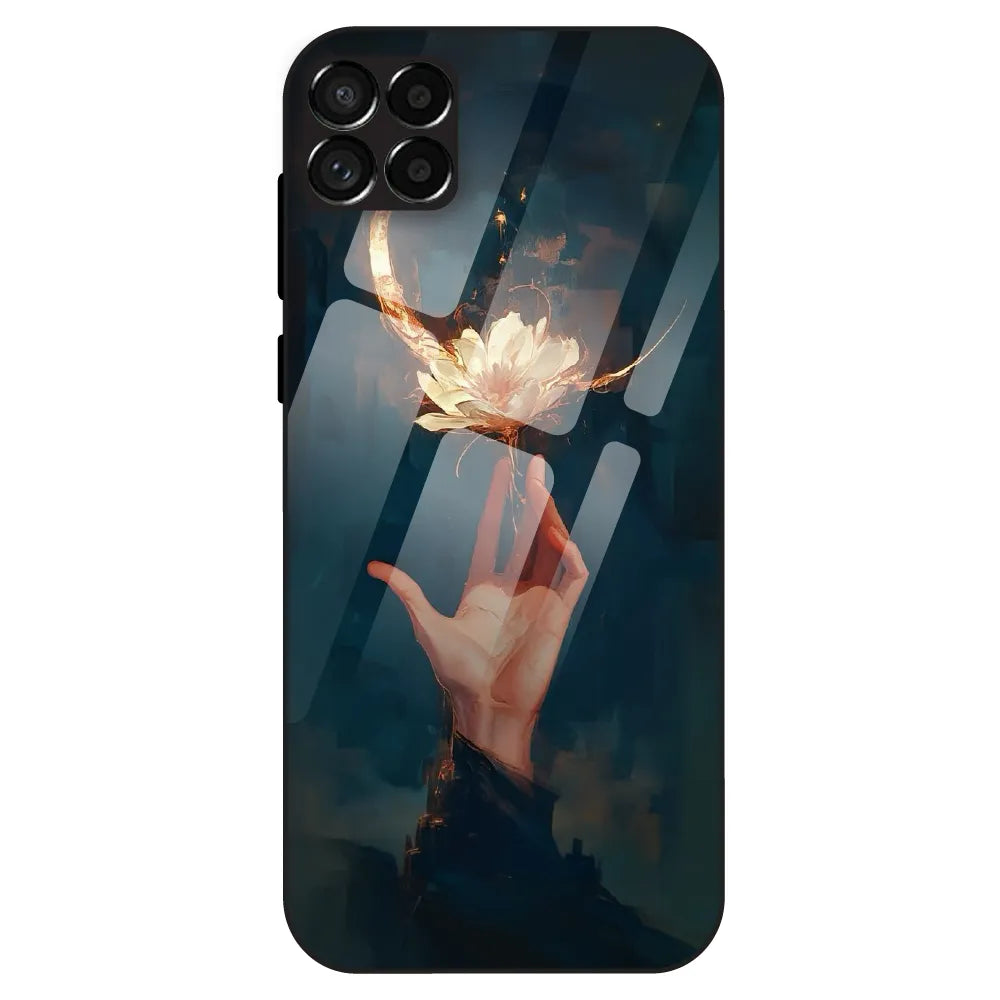 Mystic Hand & Bloom - Glass Case For Samsung Galaxy M33
