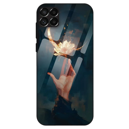 Mystic Hand & Bloom - Glass Case For Samsung Galaxy M33
