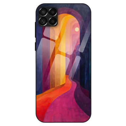 Abstract Sunset Path - Glass Case For Samsung Galaxy M33