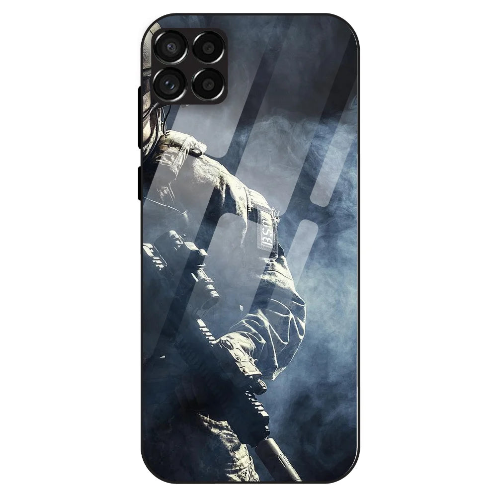 Tactical Soldier - Glass Case For Samsung Galaxy M33