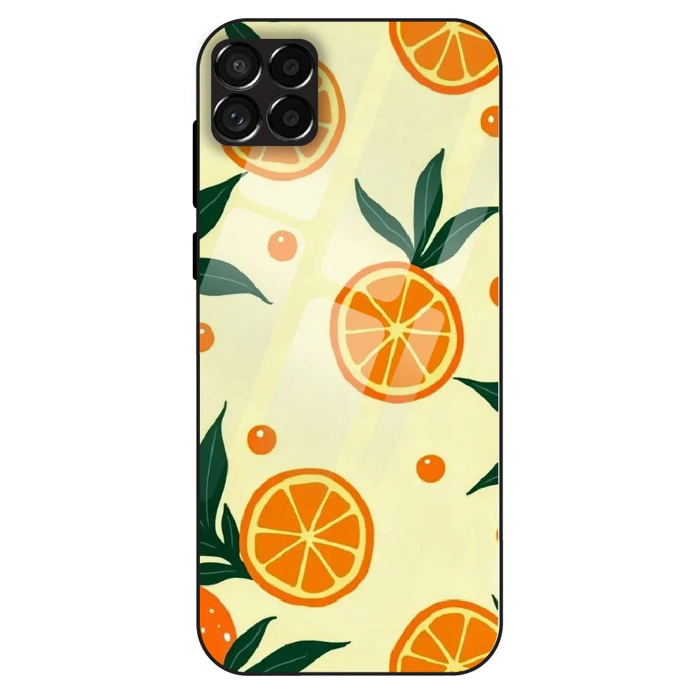 Citrus Orange Fresh - Glass Case For Samsung Galaxy M33