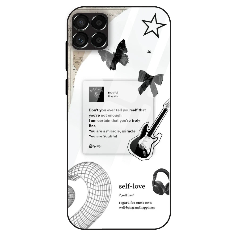 Monochrome Self-Love - Glass Case For Samsung Galaxy M33