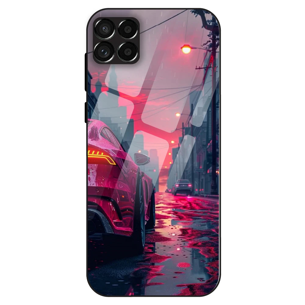 Neon Street Racer - Glass Case For Samsung Galaxy M33