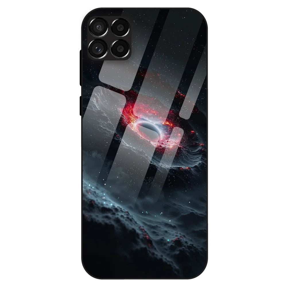 Cosmic Black Hole - Glass Case For Samsung Galaxy M33