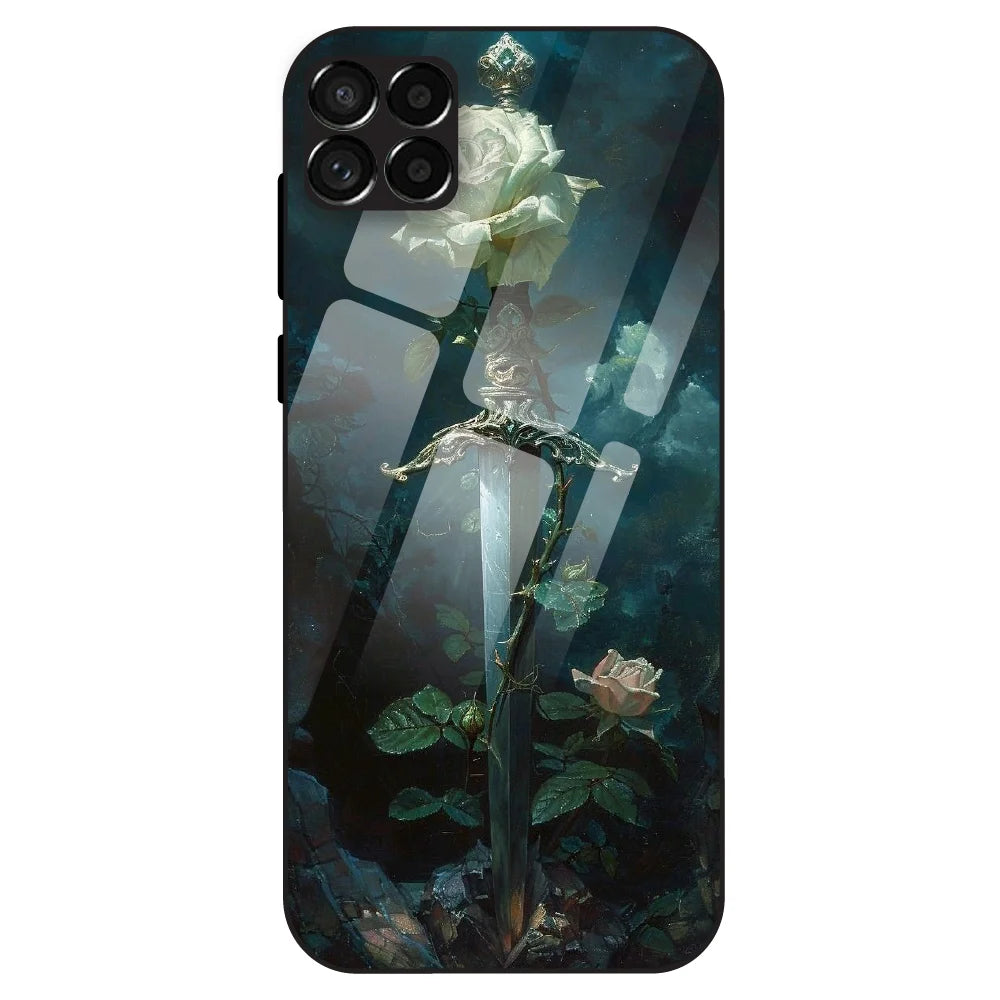 Mystic Sword Rose - Glass Case For Samsung Galaxy M33