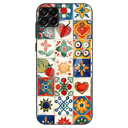 Colorful Tile Art - Glass Case For Samsung Galaxy M33
