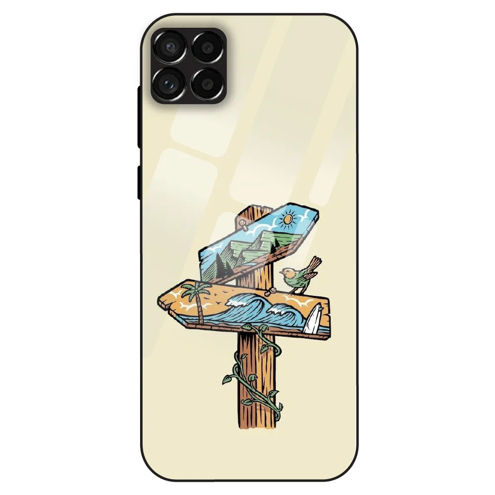 Nature Postbox Art Aesthetic - Glass Case For Samsung Galaxy M33