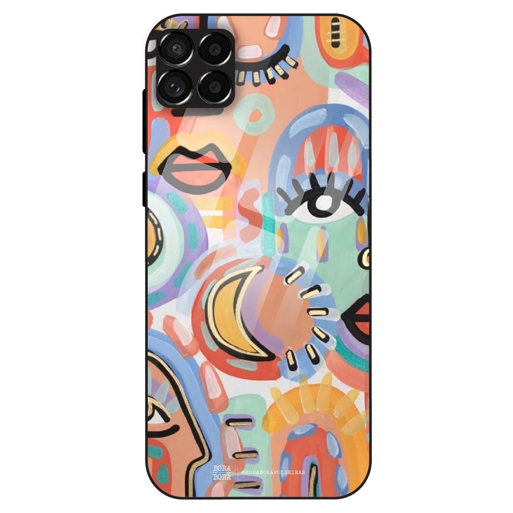 Abstract Pop Art - Glass Case For Samsung Galaxy M33