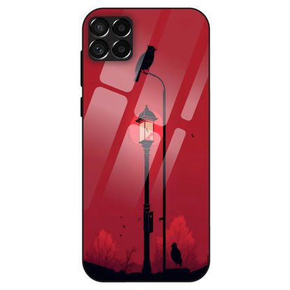 Red Street Lamp - Glass Case For Samsung Galaxy M33