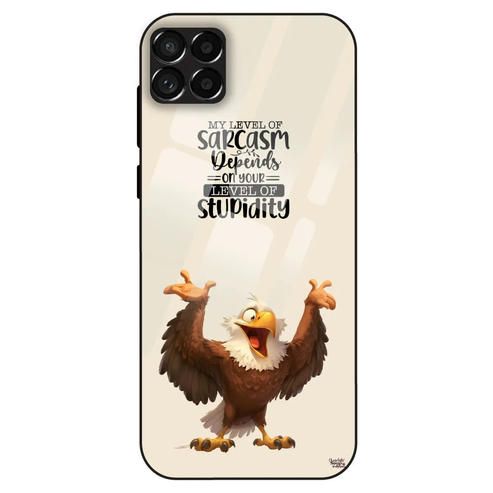 Sarcasm Eagle Quote - Glass Case For Samsung Galaxy M33