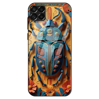 Royal Scarab Art - Glass Case For Samsung Galaxy M33