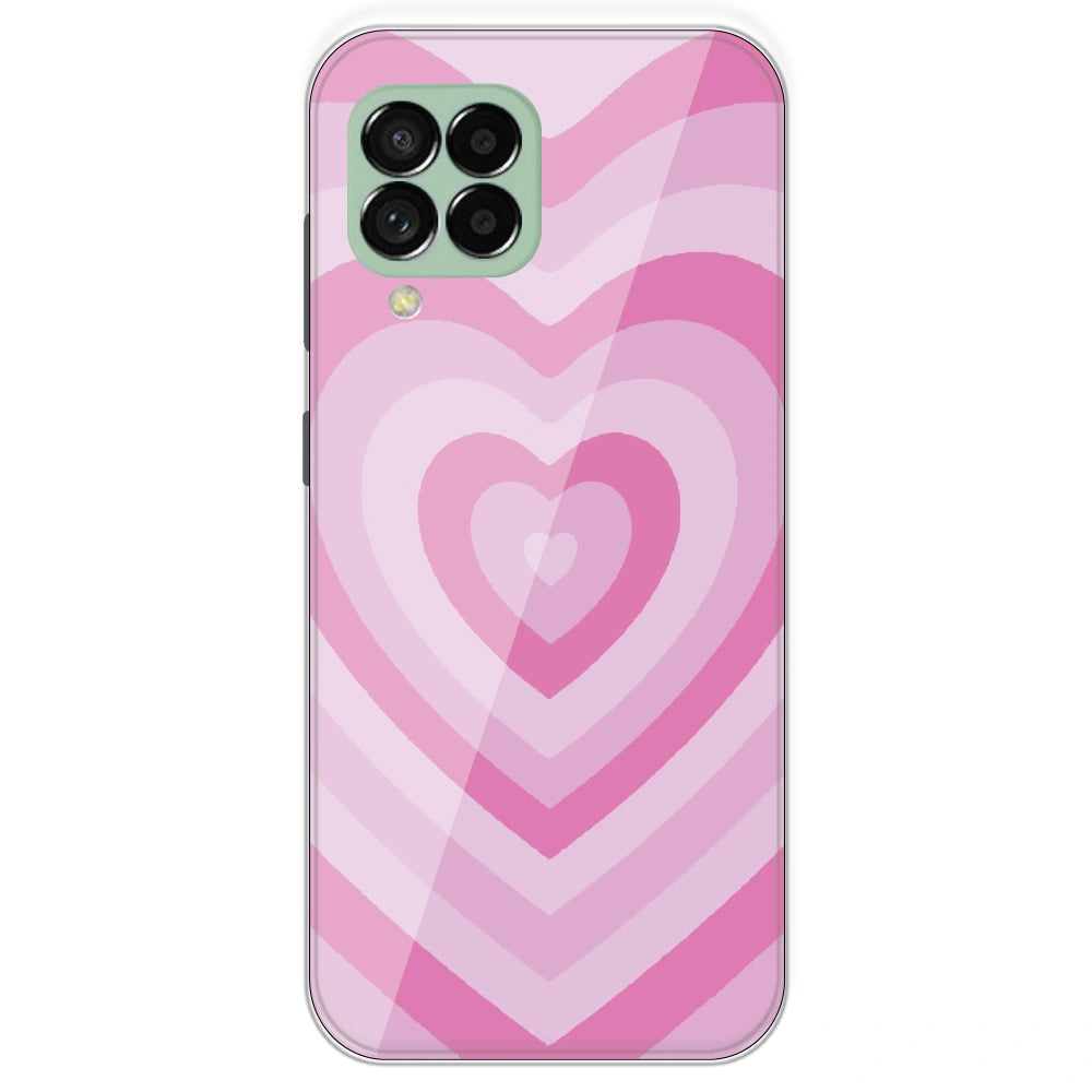 Pink Hearts - Printed Silicone Case For Samsung Galaxy M33