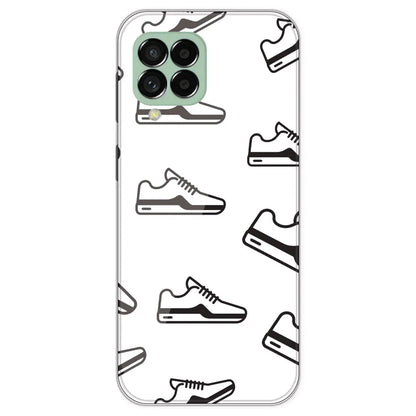 Black Sneakers - Clear Printed Silicone Case For Samsung Galaxy M33